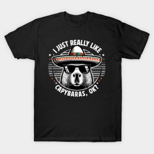 I Just Really Like Capybaras, ok? T-Shirt